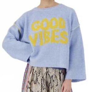 ME369 good vibes sweater in blue